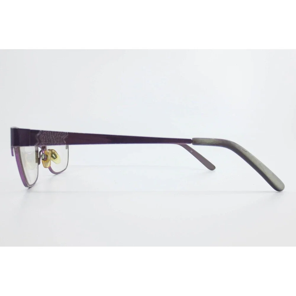 Junction City Hampton Plum Cat Eye Eyeglasses Purple Metallic Frames 49-17-135